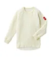 Miki House Long-sleeve Knitted T-shirt In White