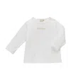 Miki House Long-sleeved Logo T-shirt In White