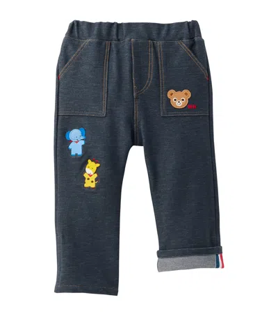 Miki House Kids' Mascot Jeans In Navy