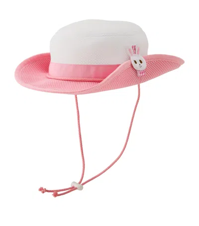 Miki House Kids'  Mesh Bunny Sun Hat In Pink