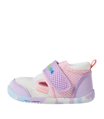 Miki House Kids' Mesh Double Russell Neon First Shoes In Multi