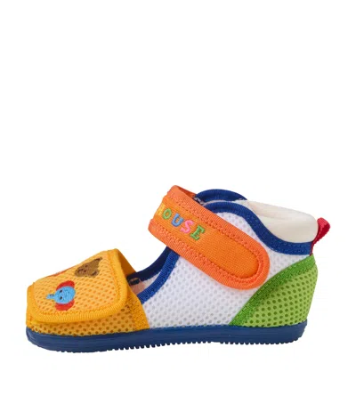 Miki House Kids'  Mesh Embroidered Shoes In Multi