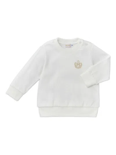 Miki House Kids' Miki Gold Sweatshirt In Weiss