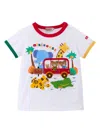 Miki House Miki Zoo Adventure T-shirt In Weiss