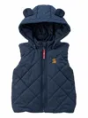Miki House Padded Vest In Blue
