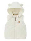 Miki House Padded Vest In White