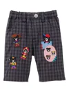 Miki House Patch-detail Trousers In Black