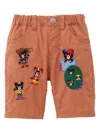 Miki House Patch-detail Trousers In Brown