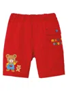 Miki House Appliquéd Shorts In Red