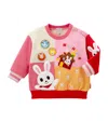 Miki House Patch Sweatshirt In Pink