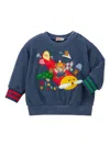 Miki House Aviator Sweatshirt In Blue