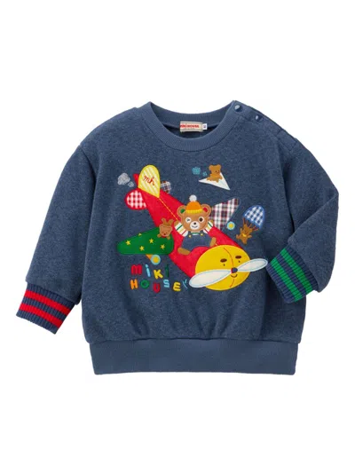 MIKI HOUSE PLANE SWEATSHIRT