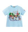 MIKI HOUSE PRINT AND APPLIQUE T-SHIRT (2-7 YEARS)