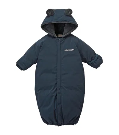 Miki House Kids' Puffer All-in-one In Navy