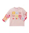 Miki House Puzzle Block T-shirt (2-5 Years) In Pink