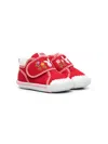 Miki House Rabbit Embroidery Sneakers In Red