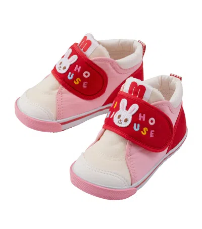 Miki House Kids' Rabbit-motif Panelled Sneakers