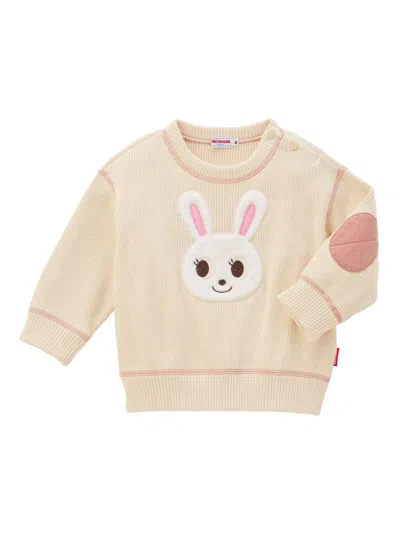 MIKI HOUSE RABBIT-PRINT SWEATSHIRT