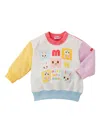 Miki House Rabbit-print Sweatshirt In White