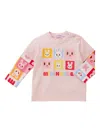 Miki House Puzzle Block T-shirt (2-5 Years) In Pink