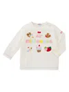 Miki House Sweet-appliqué T-shirt (2-7 Years) In White
