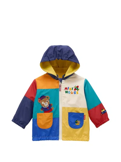 Miki House Kids' Reversible Colour-block Windbreaker In Multi