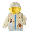 Miki House Reversible Pucci Coat In Blue