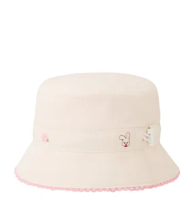 Miki House Kids'  Reversible Water Gem Sun Hat In Brown
