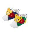 Miki House Teddy-appliqué Sneakers In Red