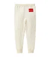 Miki House Textured Crinkle Leggings In White