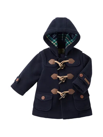 Miki House Babies' Toggle-fastening Duffle Coat In Blue