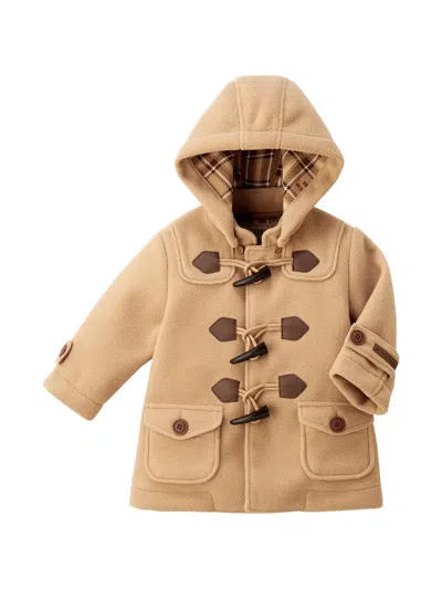 Miki House Babies' Toggle-fastening Duffle Coat In Brown