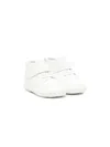 Miki House Touch-strap Lace-up Sneakers In White