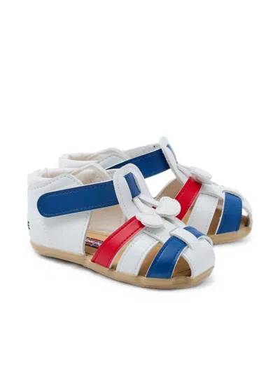 Miki House Babies' Touch-strap Sandals In White