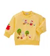 Miki House Usako Bunny Orchard Sweatshirt (2-7 Years) In Yellow