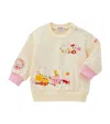 Miki House Usako Bunny Train Sweatshirt In Ivory