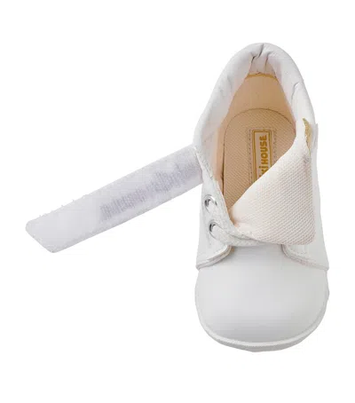 Miki House Kids' Velcro Sneakers In Gold