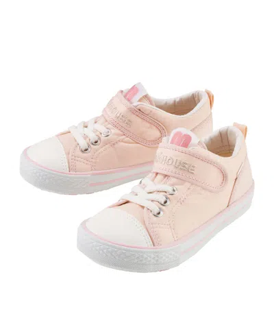 Miki House Kids' Velcro Sneakers In Pink