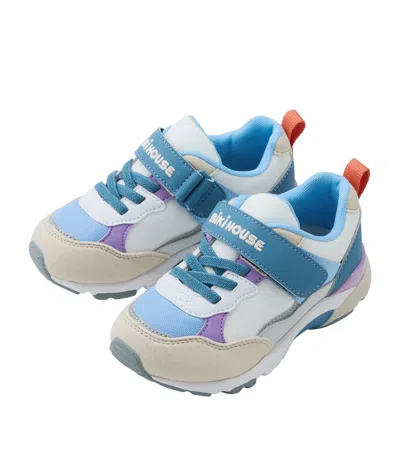 Miki House Kids' Velcro-strap Sneakers In Blue