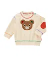Miki House Waffle Pucci Sweatshirt In Beige