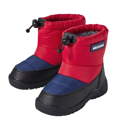 Miki House Kids' Winter Boots In Red