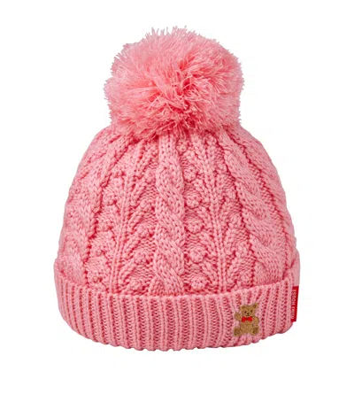 Miki House Kids' Wool-blend Beanie In Pink