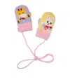 Miki House Wool-blend Bunny Mittens In Multi