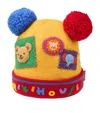 Miki House Wool-blend Patchwork-detail Hat In Multi