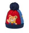 Miki House Wool-blend Pom-pom Beanie Hat In Multi