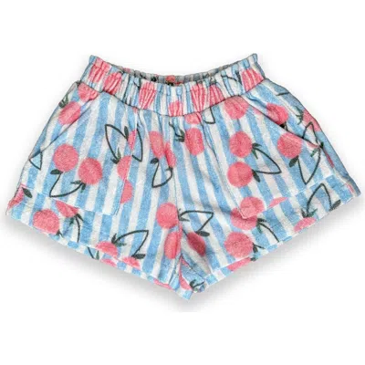 Miki Miette Kids'  Ava Terry Shorts In Blue