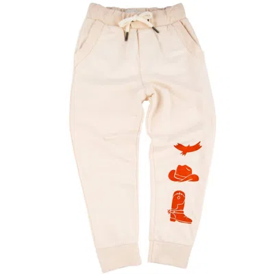 Miki Miette Kids' Boy's Ziggy Jogger Pants In Wild Horses In Neutral