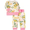 Miki Miette Charlie Citrus Long Sleeve Top & Pants Set In Tropicana