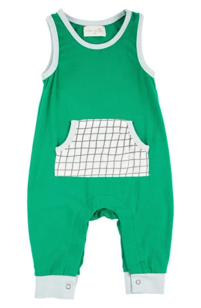 Miki Miette Babies'  Drew Mixed Print Tank Romper In Badminton