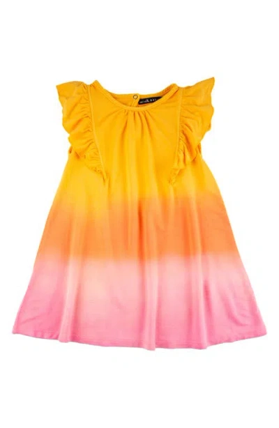 Miki Miette Babies'  Esme Flutter Sleeve Sundress In Golden Hour